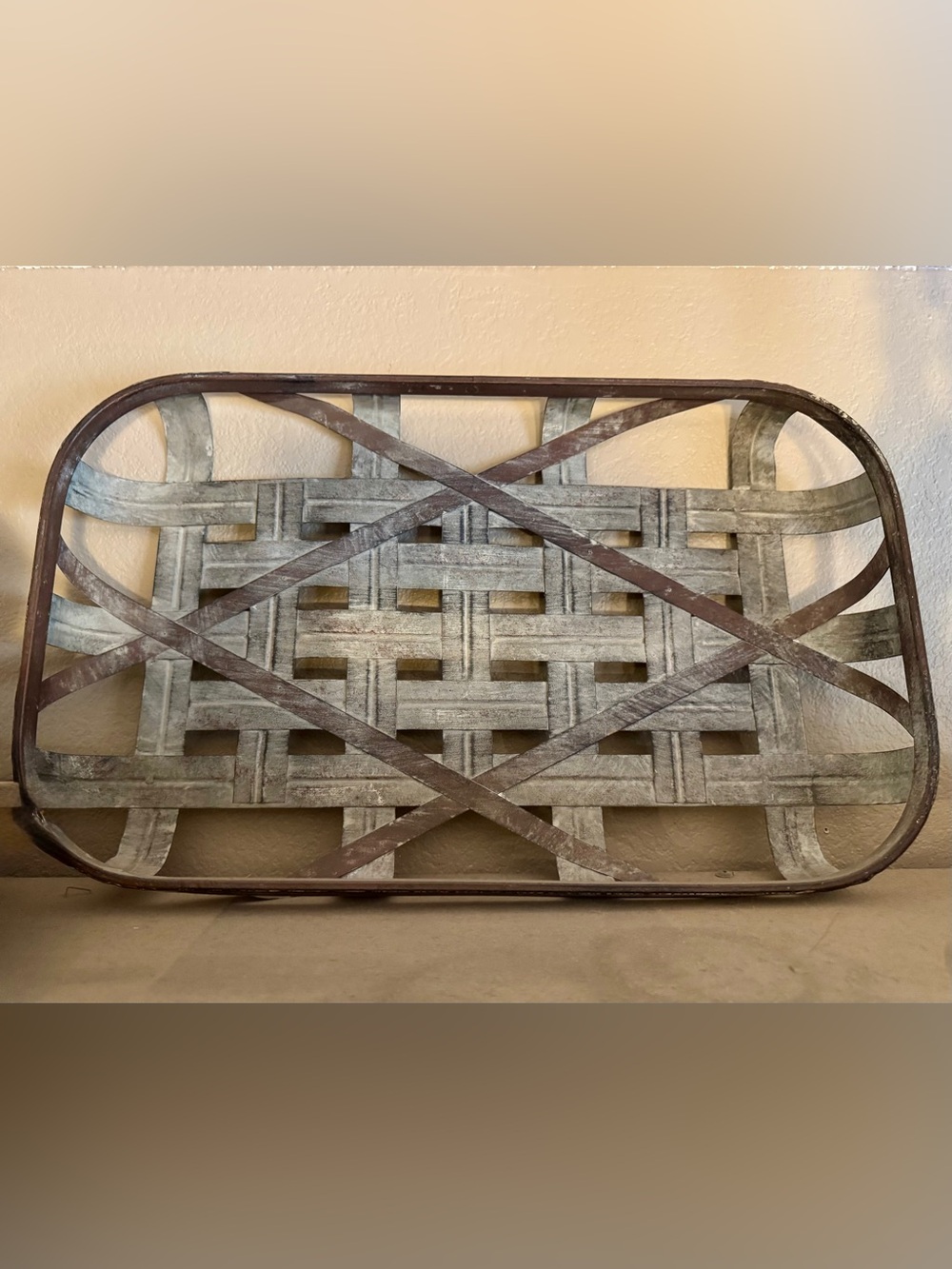 Farmhouse Metal Tray